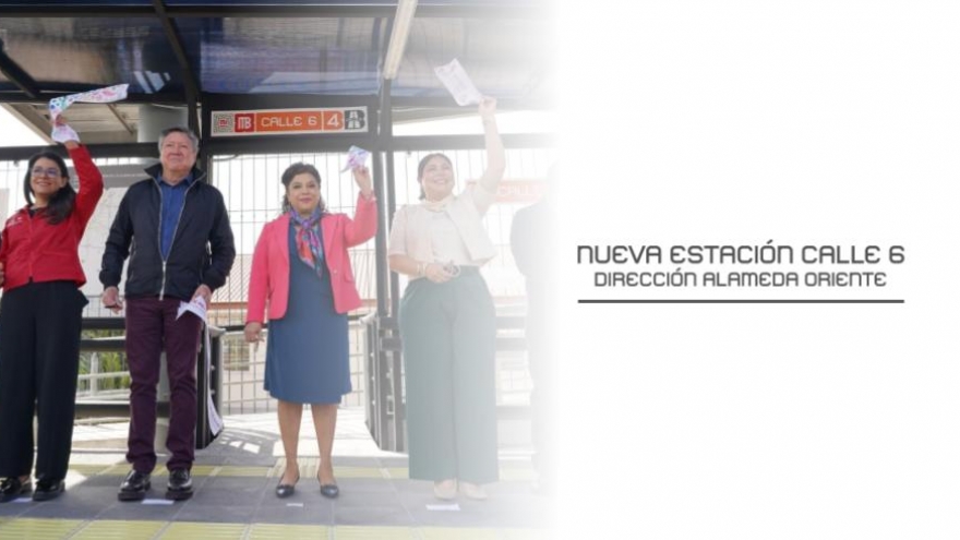 Entrega de la nueva estación Calle 6 de la Línea 4 del Metrobús