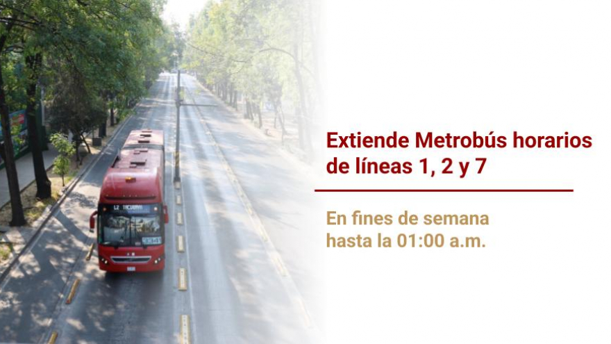 Consulta las rutas que extienden su horario de servicio